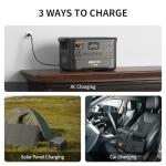 Pecron F3000LFP Portable Power Station, 3072Wh Solar Generator