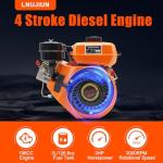 LNUJIUN 3HP Diesel Engine for Tiller and Pump
