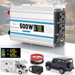 500W Car Power Inverter with Dual AC Outlets
