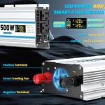 500W Car Power Inverter with Dual AC Outlets