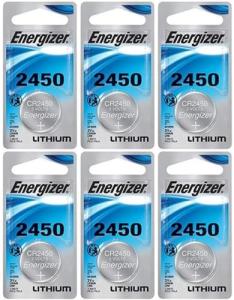 Energizer CR2450 3V Lithium Battery Pack of 6