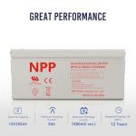NPP 12V 250Ah AGM Deep Cycle Battery - 4 Pack