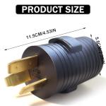 NEMA 10-50P to 14-30R Power Cord Adapter 30Amp