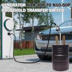 NEMA 10-50P to 14-30R Power Cord Adapter 30Amp