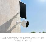 Arlo Solar Panel Charger (White), Arlo Certified Accessory, Weather Resistant, Easy Install (2025 Released), Works with: Essential Series, Go 2, Pro 3/4/5S/6/6 XL, Ultra Series, Wireless Floodlights