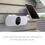 Arlo Solar Panel Charger (White), Arlo Certified Accessory, Weather Resistant, Easy Install (2025 Released), Works with: Essential Series, Go 2, Pro 3/4/5S/6/6 XL, Ultra Series, Wireless Floodlights