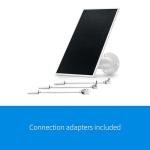 Arlo Solar Panel Charger (White), Arlo Certified Accessory, Weather Resistant, Easy Install (2025 Released), Works with: Essential Series, Go 2, Pro 3/4/5S/6/6 XL, Ultra Series, Wireless Floodlights