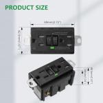 Wengart Industrial Generator GFCI Outlet, 15A Tough Design