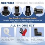 Generator Exhaust Extension Silencer Kit with Adapters