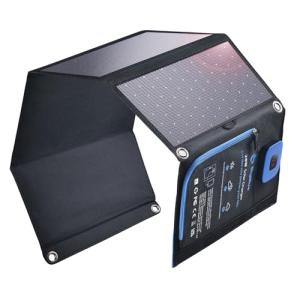 BigBlue 28W Portable Solar Charger with USB Ports