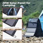 BigBlue 28W Portable Solar Charger with USB Ports