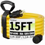 30 Amp 15FT Heavy Duty Generator Extension Cord