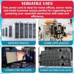 8ft Heavy-Duty AC Power Cord Extension - C14 to C15