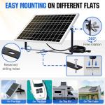ECO-WORTHY 25W 12V Solar Battery Charger Kit