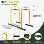 ProsourceFit Heavy Duty Dip Stand Station