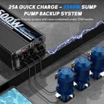 2500 Watt Sump Pump Battery Backup System