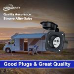 15A Waterproof RV Shore Power Inlet Plug