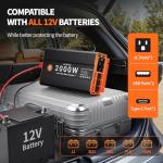 2000W Pure Sine Wave Inverter with USB Ports