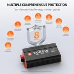 2000W Pure Sine Wave Inverter with USB Ports