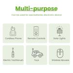 Fuspower 1200mAh Ni-MH AA Rechargeable Batteries - 8 Pack