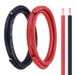 Geosiry 4 AWG 10FT Battery Cable Set