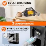 Yeatem Solar Flashlight and Phone Charger