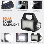 Yeatem Solar Flashlight and Phone Charger
