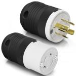 AIDA 20 Amp Locking Plug and Connector Adapter