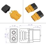 ELFCULB 10AWG XT60 Solar Extension Cable - 2FT