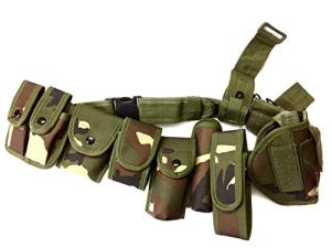 Tactical Utility Hunting Belt, 10-in-1 Camouflage
