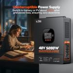 LiTime 5000W Pure Sine Wave Hybrid Inverter