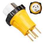 50 Amp RV Plug Adapter with Locking Ring
