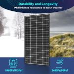 JJN 200W Bifacial High Efficiency Solar Panel
