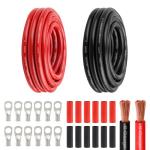 15FT Red & Black 6 AWG Battery Power Cable