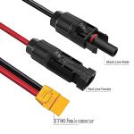 ZkeeShop 10AWG XT90 Solar Connector Cable 4.92FT