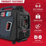 A-iPower 4300W Dual Fuel Portable Inverter Generator