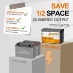 BtrPower 12V 200Ah Lithium Battery for Energy Storage