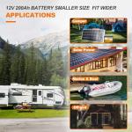 BtrPower 12V 200Ah Lithium Battery for Energy Storage