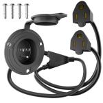 15A NEMA 5-15 Shore Power Plug with Extension Cable