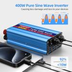 TAGEEBLU 400W Pure Sine Wave Car Inverter