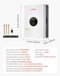 VEVOR 6000W Hybrid Solar Inverter with MPPT Controller