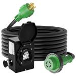 RVGUARD 30 Amp Generator Cord and Inlet Box Combo