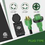 RVGUARD 30 Amp Generator Cord and Inlet Box Combo