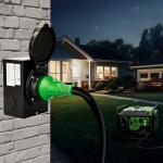 RVGUARD 30 Amp Generator Cord and Inlet Box Combo