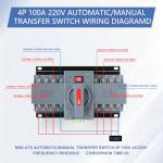 Automatic Manual Transfer Switch 100A for Generators