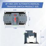 Automatic Manual Transfer Switch 100A for Generators