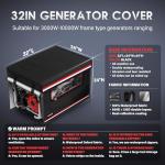 Heavy Duty Waterproof Generator Cover for 5500-15000W