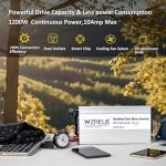 WZRELB 1200W 24V to 120V Power Inverter