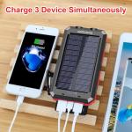 20000mAh Waterproof Solar Power Bank for Camping