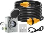 30 Amp Generator Cord and Inlet Box Combo